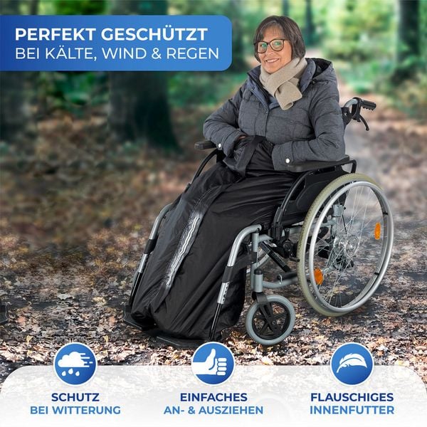 Produktbild: Rollstuhl-W&auml;rmesack, wasser- und winddicht