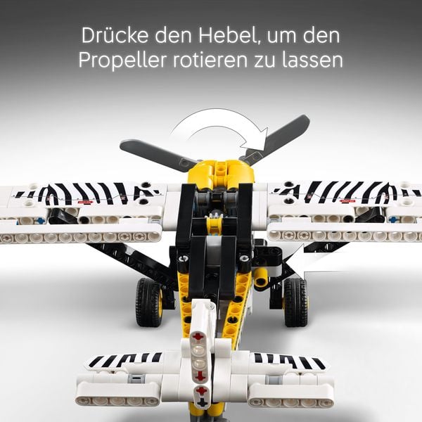 Produktbild: LEGO Technic Propellerflugzeug, Bauset, Modellflugzeug für Kinder 42198