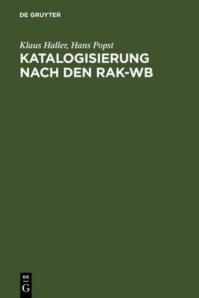 Produktbild: Katalogisierung nach den RAK-WB