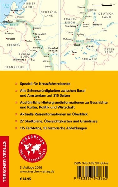 Produktbild: TRESCHER Reisef&uuml;hrer Flusskreuzfahrten Rhein