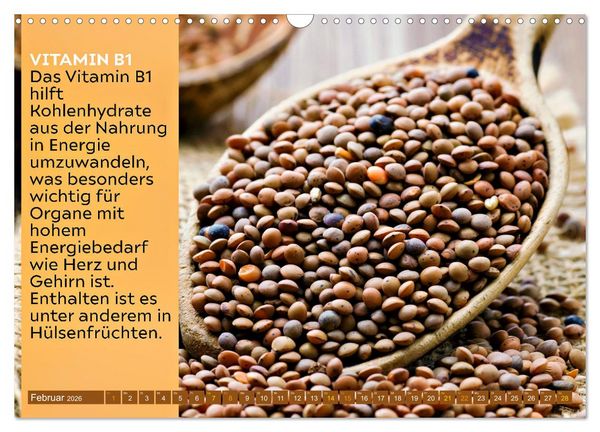 Produktbild: VITAMINE - Gesundheit aus der Natur (Wandkalender 2026 DIN A3 quer), CALVENDO Monatskalender