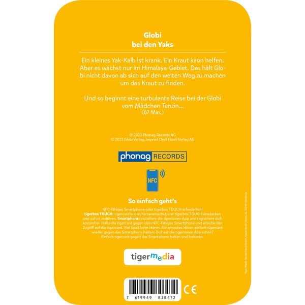 Produktbild: Tigercard - Globi bei den Yaks
