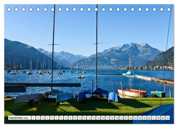 Produktbild: Der Zeller See im sch&ouml;nen Salzburger Land (Tischkalender 2026 DIN A5 quer), CALVENDO Monatskalender