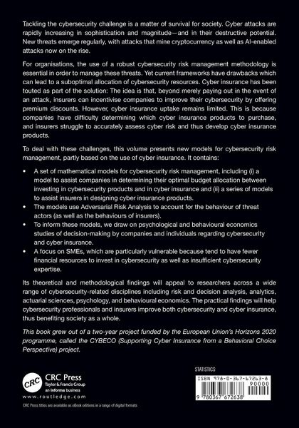 Produktbild: Security Risk Models for Cyber Insurance