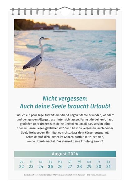 Der Lebensfreude-Kalender 2024