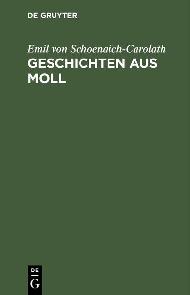 Produktbild: Geschichten aus Moll