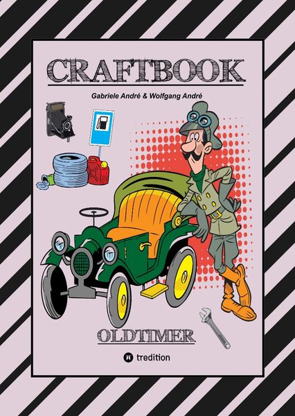 Produktbild: Craftbook - Spannende Oldtimer Rallye - Spiel - Sch&ouml;ne Motive - R&auml;tsel - Nostalgische Fahrzeuge Zum Ausmalen