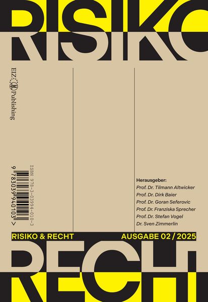 Produktbild: Risiko & Recht 02/2025