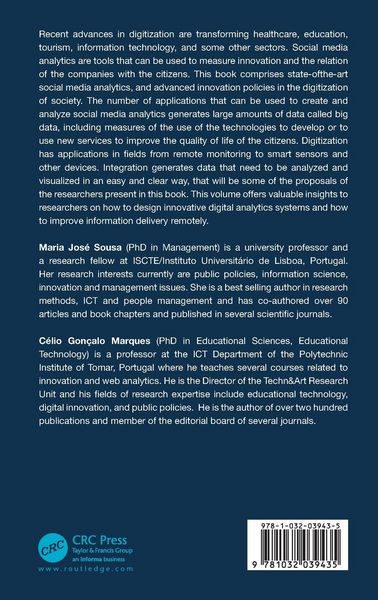 Produktbild: Innovations and Social Media Analytics in a Digital Society