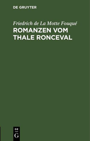 Produktbild: Romanzen vom Thale Ronceval