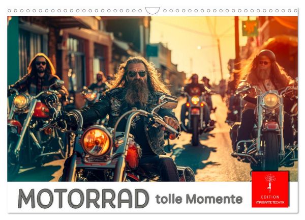 Produktbild: Motorrad tolle Momente (Wandkalender 2026 DIN A3 quer), CALVENDO Monatskalender