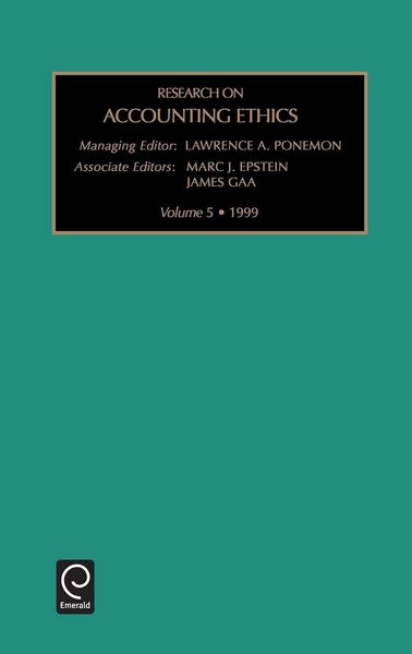 Produktbild: Research on Accounting Ethics