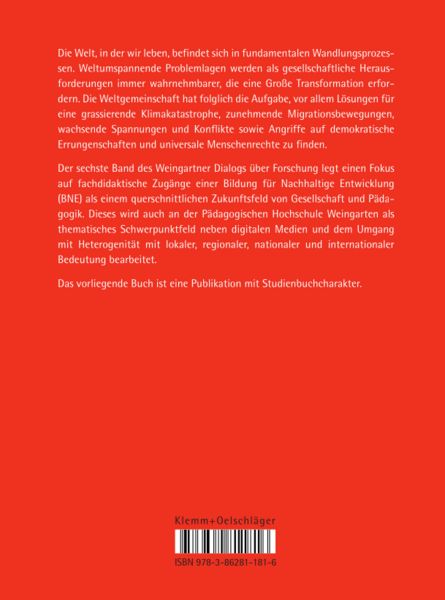 Produktbild: Gro&szlig;e Transformation und Bildung f&uuml;r Nachhaltige Entwicklung