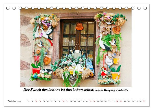 Produktbild: Fenster Gedanken (Tischkalender 2026 DIN A5 quer), CALVENDO Monatskalender