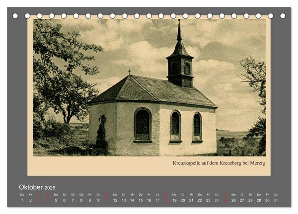 Produktbild: Saarland - vunn domols (frieher), Landkreis Merzig-Wadern (Tischkalender 2026 DIN A5 quer), CALVENDO Monatskalender