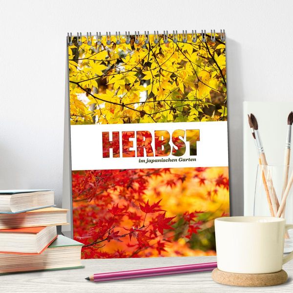 Produktbild: Herbst im japanischen Garten (Tischkalender 2026 DIN A5 hoch), CALVENDO Monatskalender