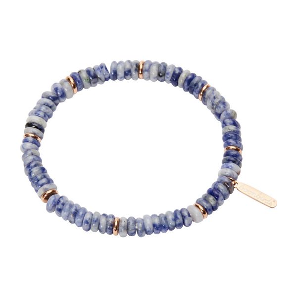 Produktbild: Armband - "Talisman" Dumortierit-Quarz - ros&eacute;vergoldet