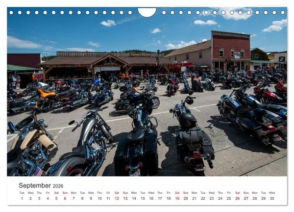 Produktbild: Sturgis - The most famous motorcycle rally in the world (Wall Calendar 2026 DIN A4 landscape), CALVENDO 12 Month Wall Calendar