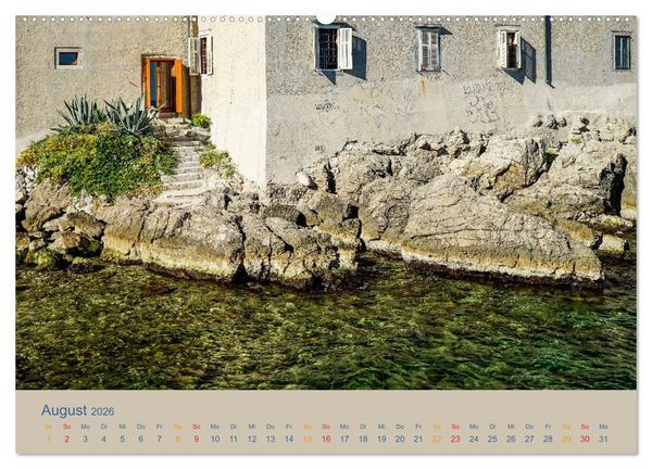 Produktbild: Kroatische Inseln - Mit dem Motorsegler unterwegs in der Kvarner Bucht (Wandkalender 2026 DIN A2 quer), CALVENDO Monatskalender