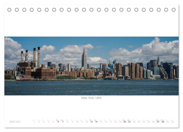 Produktbild: Panoramablicke weltweit (Tischkalender 2026 DIN A5 quer), CALVENDO Monatskalender