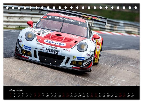 Produktbild: Emotions on Track - Langstreckenmeisterschaft am N&uuml;rburgring - GT3 (Tischkalender 2026 DIN A5 quer), CALVENDO Monatskalender