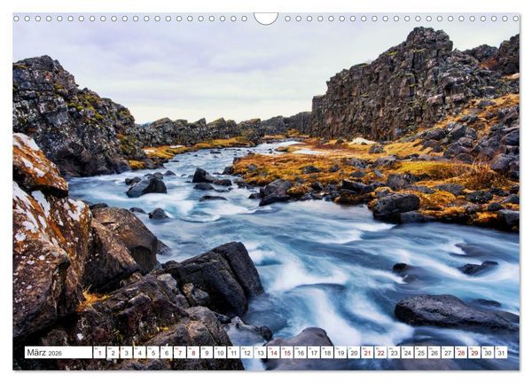 Produktbild: Island - faszinierende Landschaften im S&uuml;den (Wandkalender 2026 DIN A3 quer), CALVENDO Monatskalender