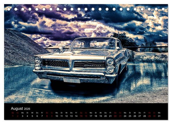 Produktbild: American Automobile (Tischkalender 2026 DIN A5 quer), CALVENDO Monatskalender