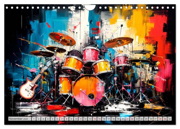 Produktbild: ROCK Sp&uuml;re die grenzenlose Power (Wandkalender 2026 DIN A4 quer), CALVENDO Monatskalender