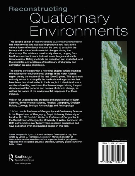 Produktbild: Reconstructing Quaternary Environments