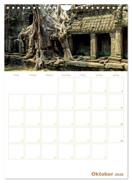 Produktbild: EXOTISCHES S&Uuml;DOSTASIEN - Planer 2026 (Wandkalender 2026 DIN A4 hoch), CALVENDO Monatskalender