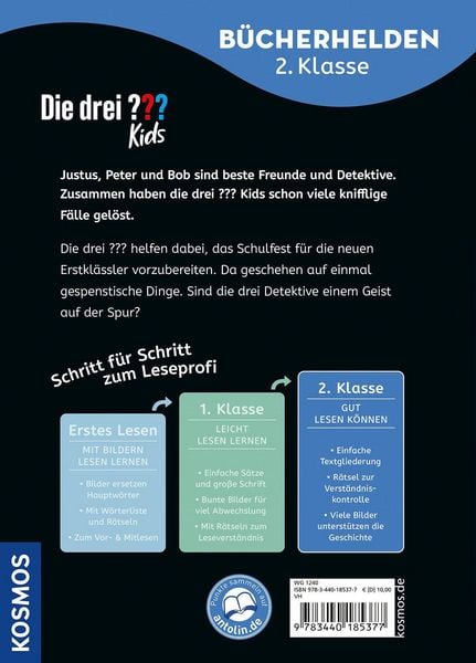 Produktbild: Die drei ??? Kids, B&uuml;cherhelden 2. Klasse, Geister in der Schule