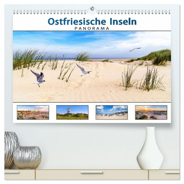 Produktbild: PANORAMA - Ostfriesische Inseln (hochwertiger Premium Wandkalender 2026 DIN A2 quer), Kunstdruck in Hochglanz