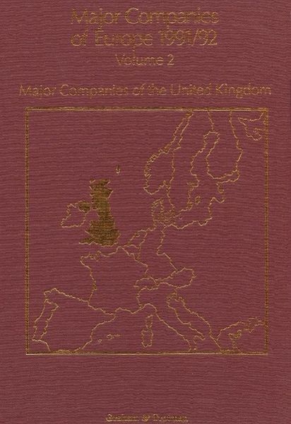 Produktbild: Major Companies of Europe 1991/92