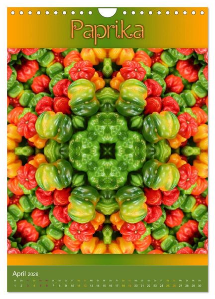 Produktbild: Kulinarische Mandalas (Wandkalender 2026 DIN A4 hoch), CALVENDO Monatskalender