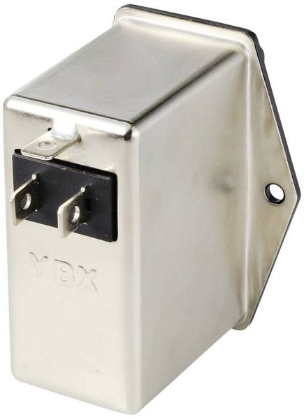 Produktbild: TRU COMPONENTS TC-10101524 Netzfilter mit Kaltger&auml;tebuchse, mit Schalter 250 V/AC 4 A 1.2 mH 1 St.