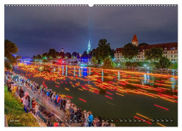 Produktbild: Ulm f&uuml;r Nachtspatzen (Wandkalender 2026 DIN A2 quer), CALVENDO Monatskalender
