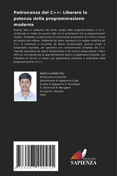 Produktbild: Padronanza del C++: Liberare la potenza della programmazione moderna