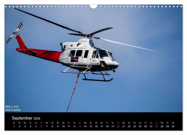 Produktbild: Hubschrauber im Einsatz (Wandkalender 2026 DIN A3 quer), CALVENDO Monatskalender