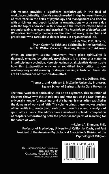 Produktbild: Psychology of Religion and Workplace Spirituality (Hc)