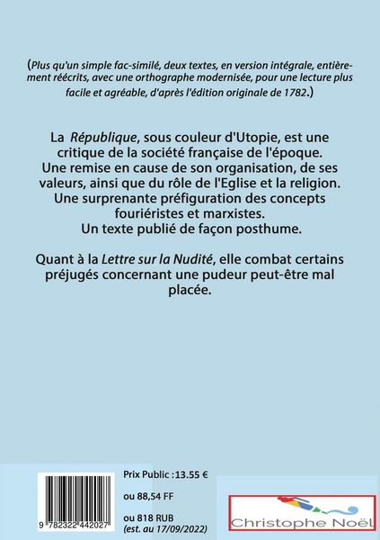 Produktbild: La R&eacute;publique des Philosophes