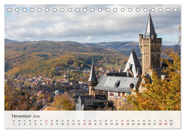Produktbild: Wernigerode - Historische Fachwerkstadt am Harz (Tischkalender 2026 DIN A5 quer), CALVENDO Monatskalender