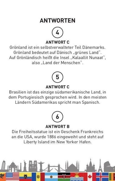 Produktbild: Das gro&szlig;e L&auml;nder-Quiz I ab 10 Jahren