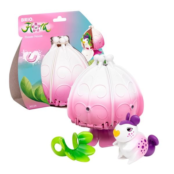 Produktbild: BRIO Flora - 36224 Poppys Blumenhaus | Spielset f&uuml;r endlosen fantasievollen Spielspa&szlig; f&uuml;r M&auml;dchen und Jungen ab 3 Jahren - wundersch&ouml;nes Geschenk