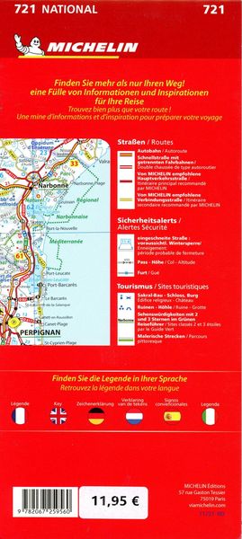 Produktbild: Michelin Frankreich einseitig