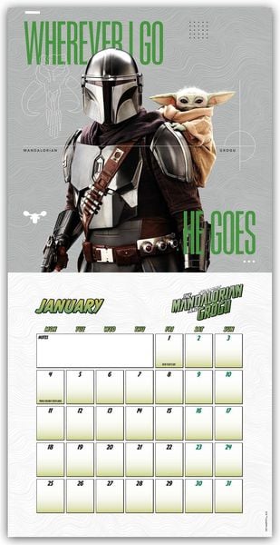 Produktbild: Star Wars &ndash; The Mandalorian and Grogu Movie 2027 &ndash; Wandkalender