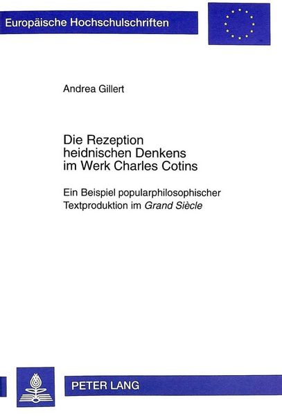 Produktbild: Die Rezeption heidnischen Denkens im Werk Charles Cotins
