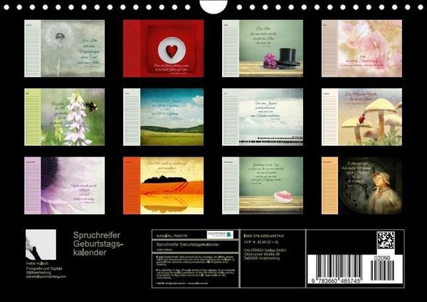 Produktbild: Spruchreifer Geburtstagskalender (Wandkalender immerw&auml;hrend DIN A4 quer)