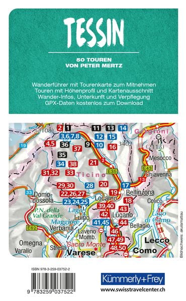 Produktbild: K&uuml;mmerly+Frey Wanderf&uuml;hrer Tessin