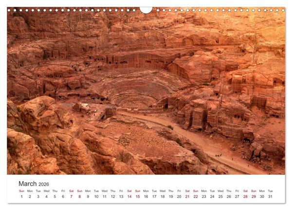 Produktbild: Jordan Sand, Stone and Salt (Wall Calendar 2026 DIN A3 landscape), CALVENDO 12 Month Wall Calendar
