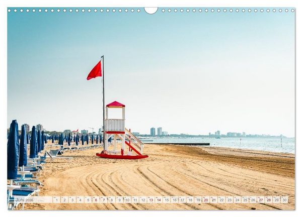Produktbild: Lignano in Italien. Sommer Strand und Meer (Wandkalender 2026 DIN A3 quer), CALVENDO Monatskalender